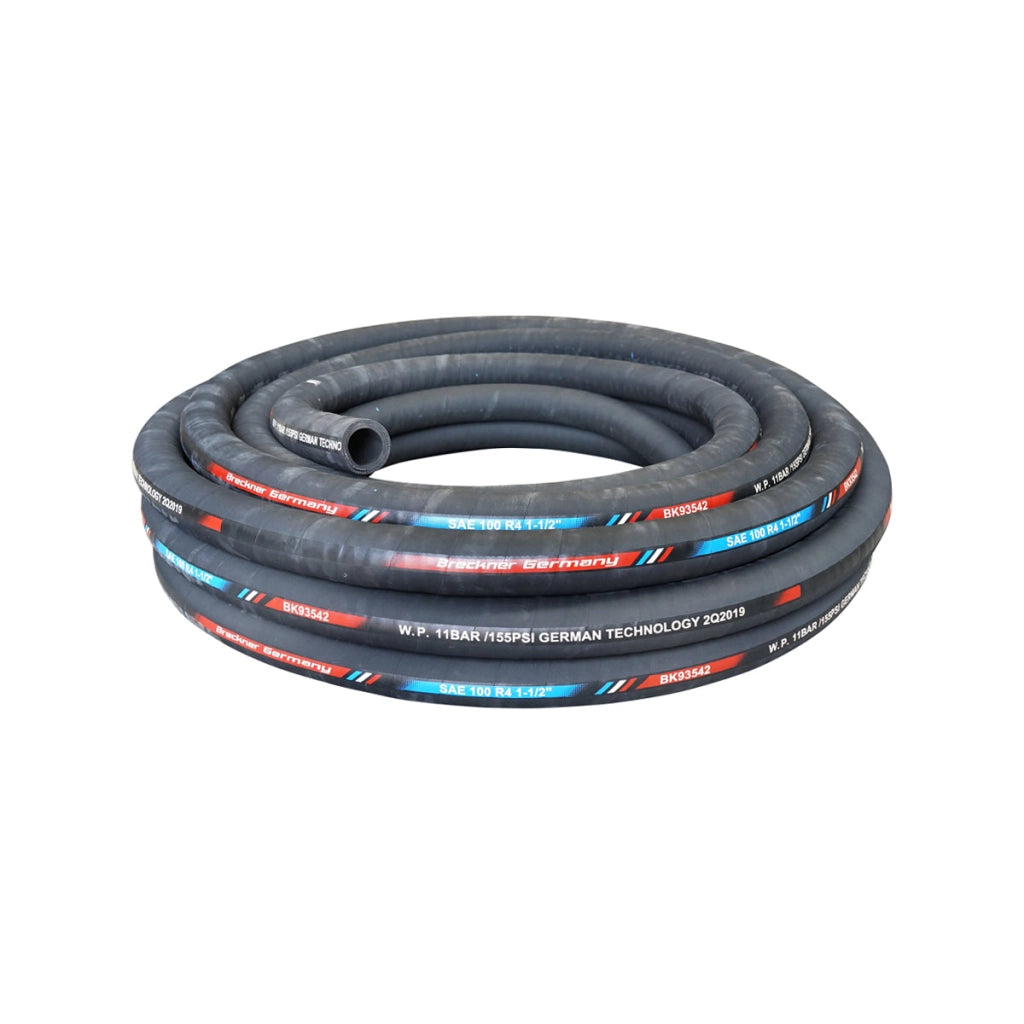Tubo idraulico 25m con doppio inserto tessile DN38 (int. FI38/est. FI55) SAE 100 R4 1-1/2