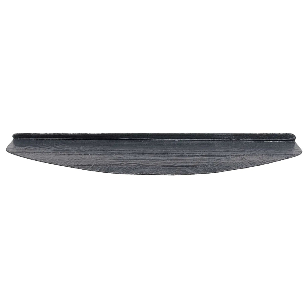 Tappetini per scale autoadesivi 15 pcs Nero 80 x 28 x 3,5 cm
