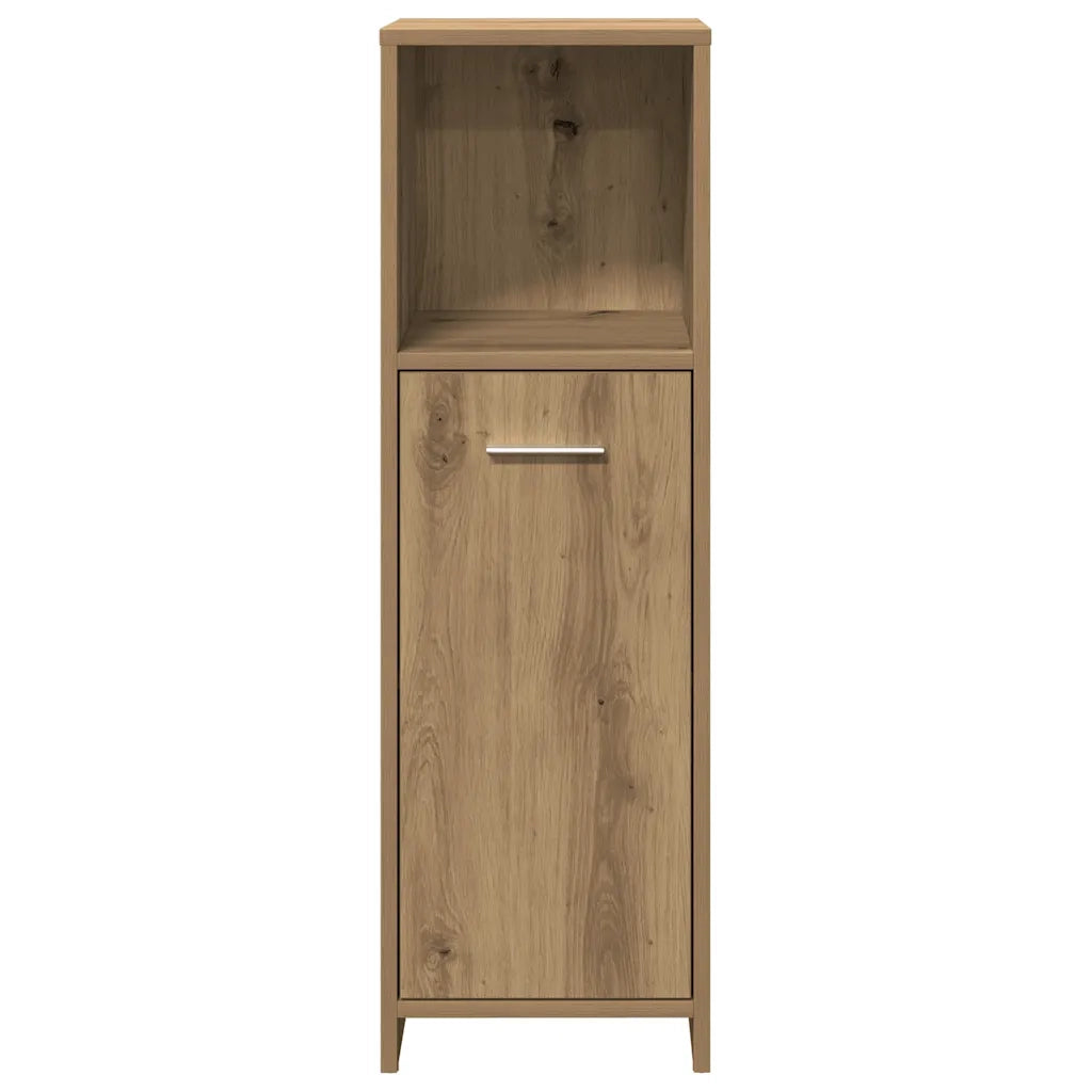 Armadietto Bagno Artigianale 30x30x95 cm in Legno Multistrato 856034