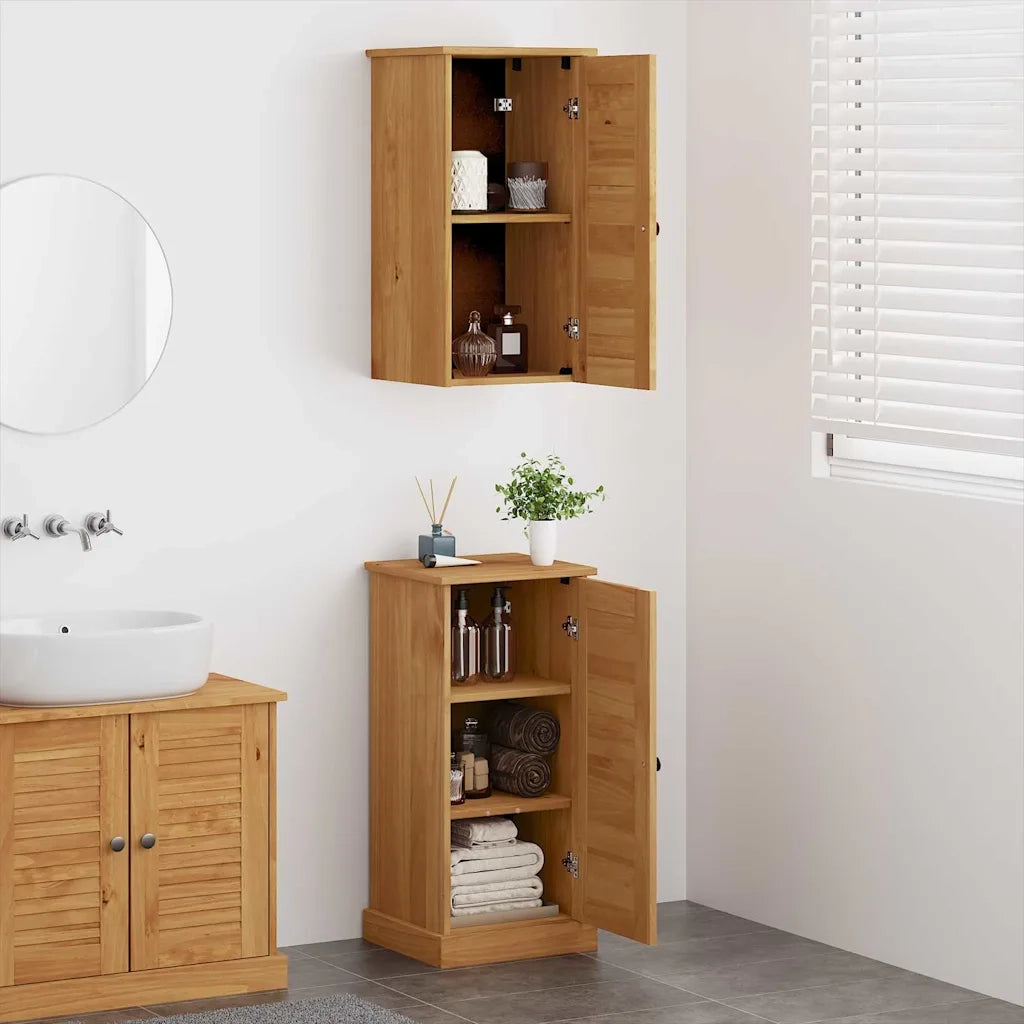 Set di mobili per il bagno VIGO 2 pcs Marrone e Marrone Miele 3328533