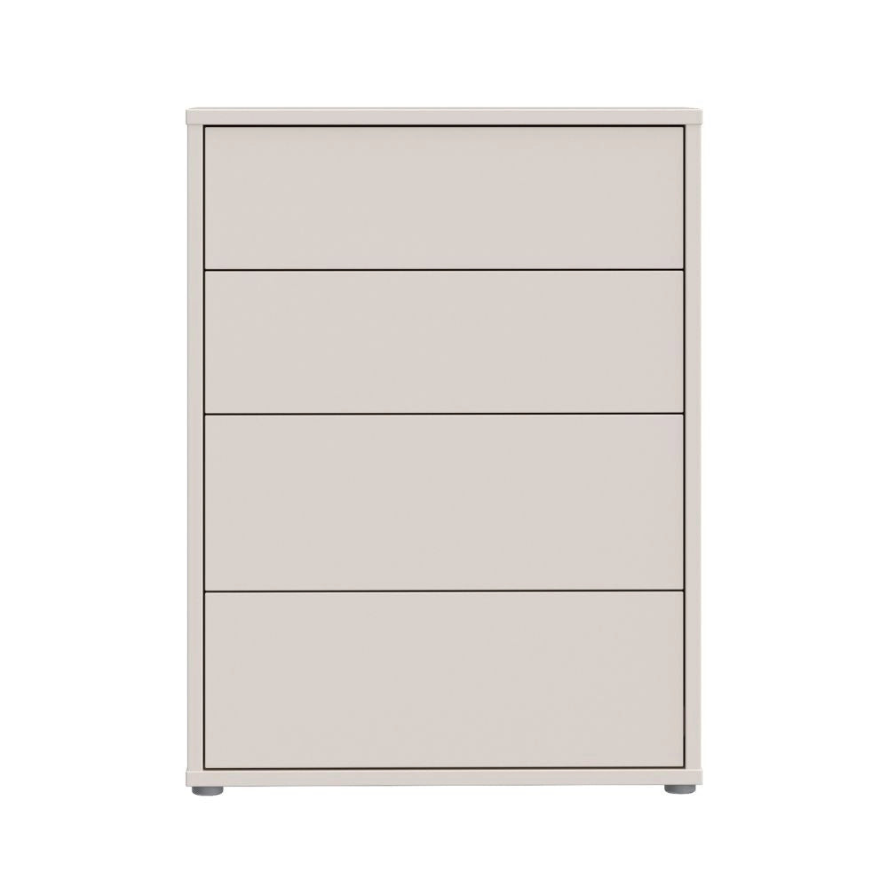 Cassettiera Medea 4 cassetti cashmere 75x35x99 – Stile e funzionalità