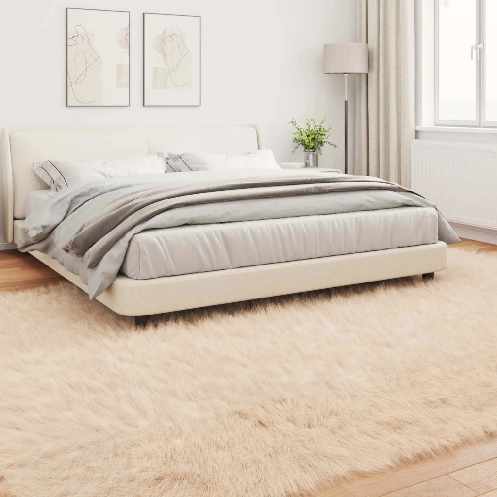 Tappeto in finta TAFALLA Beige 200 x 280 cm Poliestere