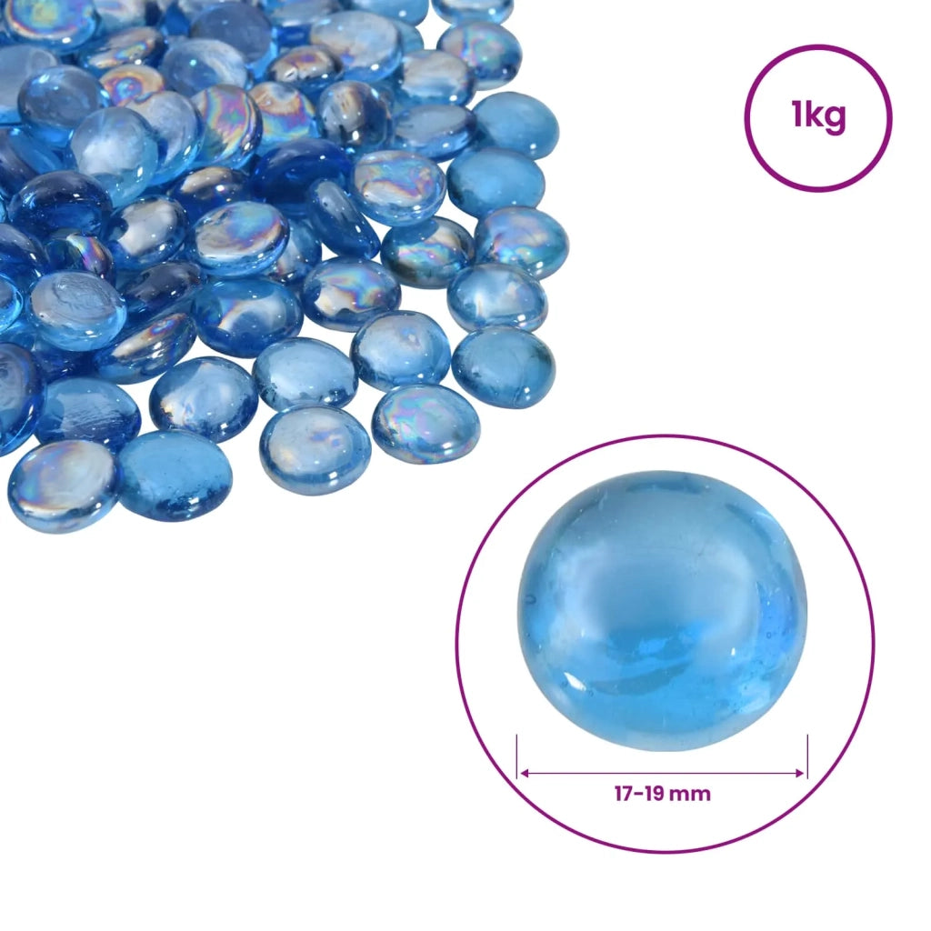 Nugget di vetro 17-19 mm Blu cobalto chiaro Vetro 42041580