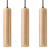 Lampadario CASANO Pure Lume 3 luci GU10 nero/legno