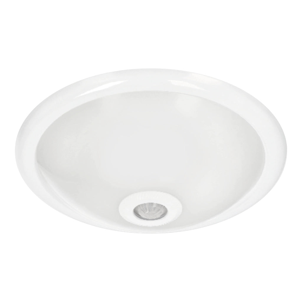 Plafoniera rotonda 30 cm bianca con sensore 2xE27 Eko-Light