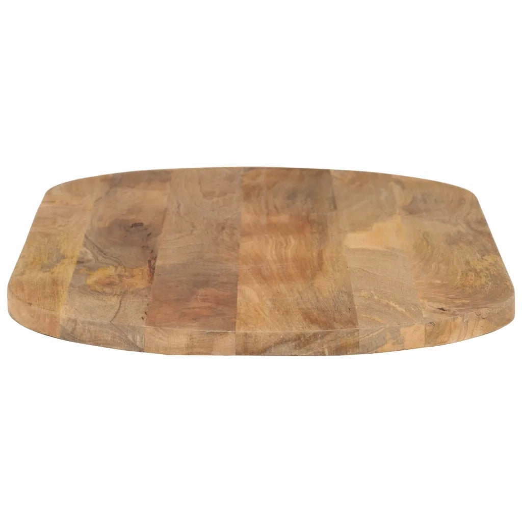 Piano Tavolo 100x50x2,5 cm Ovale in Legno Massello di Mango 370126