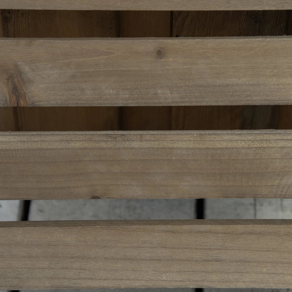 Supporto per piante con ruote in legno ¨C zephmum ¨C marrone scuro 50 kg