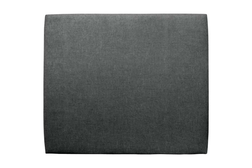 Testiera in tessuto natté grigio antracite liscio L140 cm