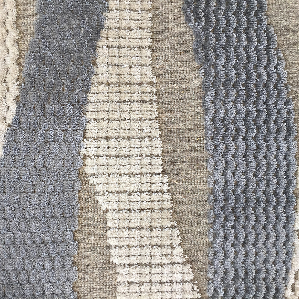 Lasane, Tappeto Punti 820000 m2 Pelo 100% Viscosa base Lana, 200x140 cm Beige