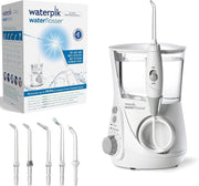 Idropulsore Dentale Ultra Professional con 6 Testine e Sistema Avanzato di Controllo della Pressione con 10 Impostazioni, Strumento di Rimozione della Placca Dentale, Bianco (WP-660EU)