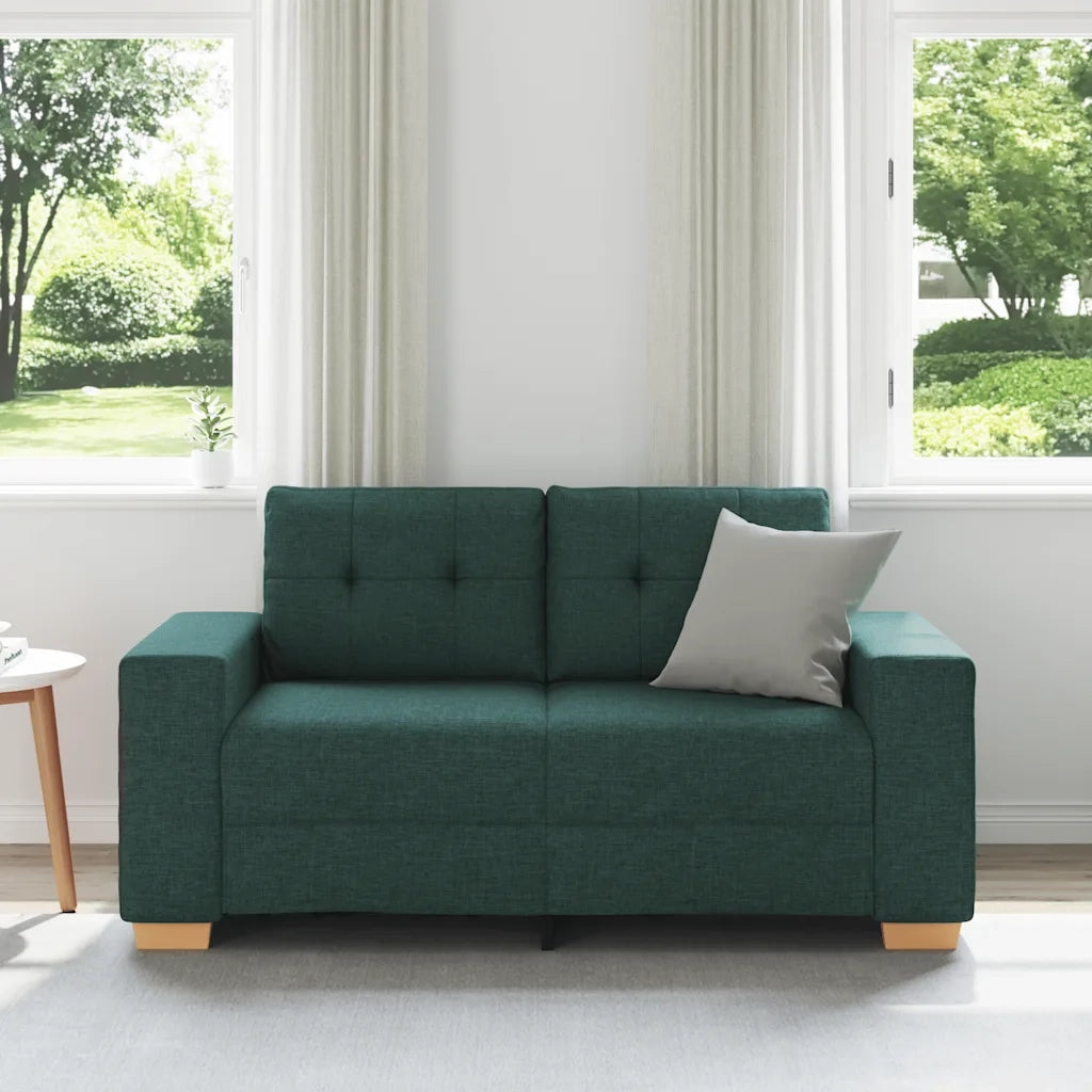 Divano Divanetto Verde Scuro 160x77x82 cm in Tessuto 4105073