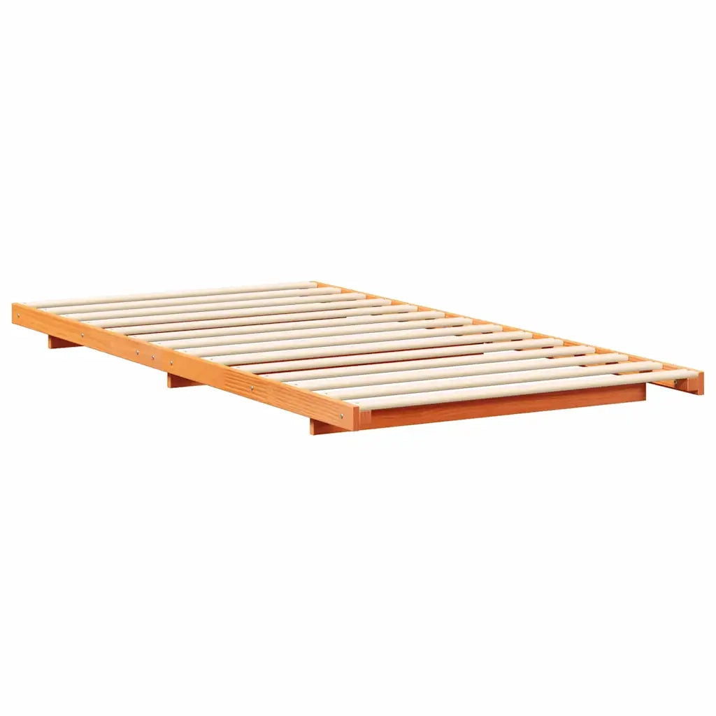 Struttura del letto Marrone cerato 90 x 200 cm Pino massello 873090