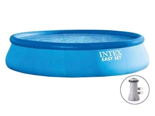 PISCINA EASY SET ROTONDA  AUTOPORTANTE C/POMPA FILTRO CM.457X84H.  capacitÃE lt.9792  peso kg.22,5 (28158)    INTEX