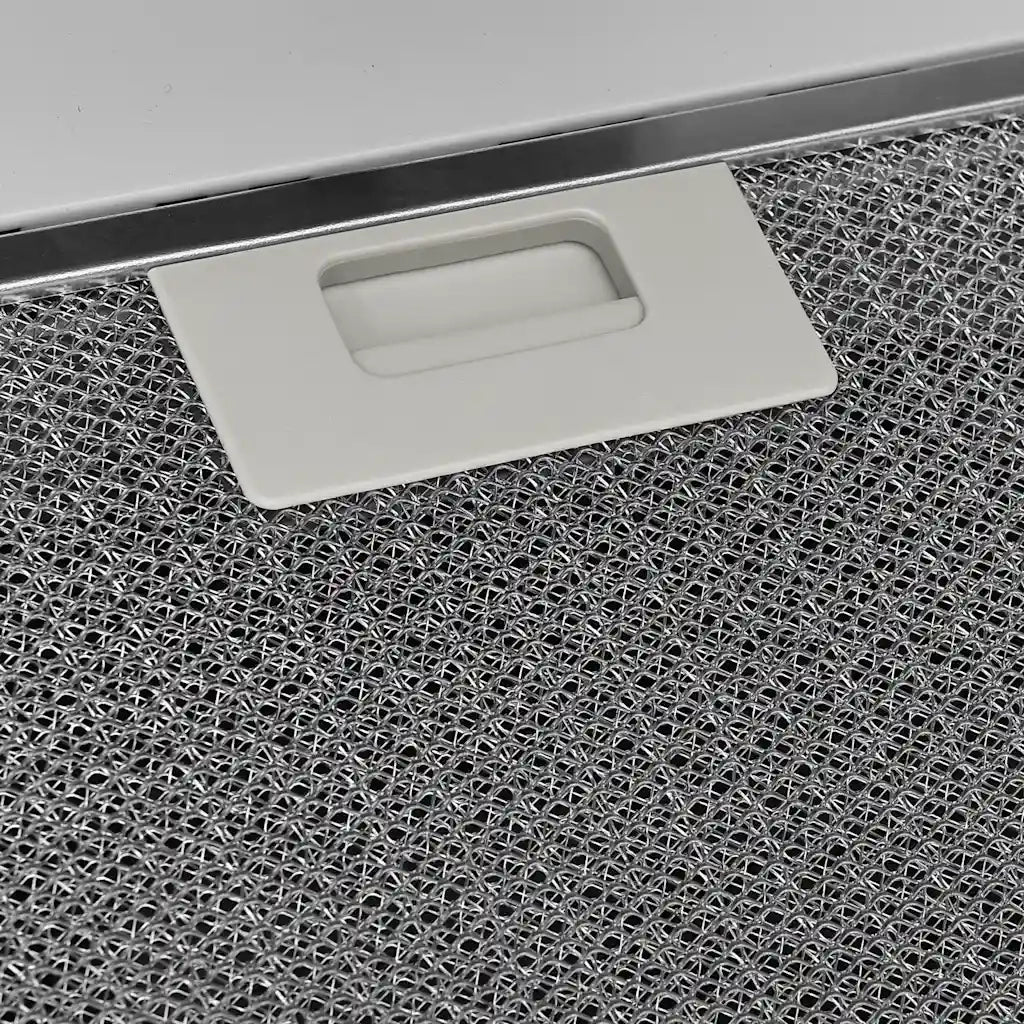 Cappa a Parete 90 cm in Acciaio e Vetro Temperato Bianco 51670