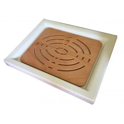 Pedana doccia antiscivolo legno marino 54x68 per piatto doccia 70x90