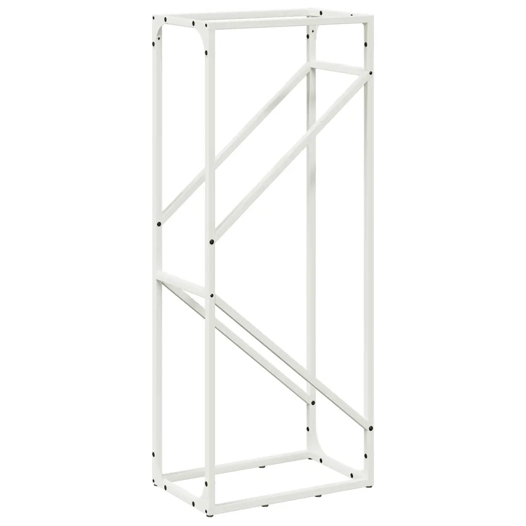 Rastrelliera per Legna da Ardere Bianca 40x25x100 cm CFW4520164