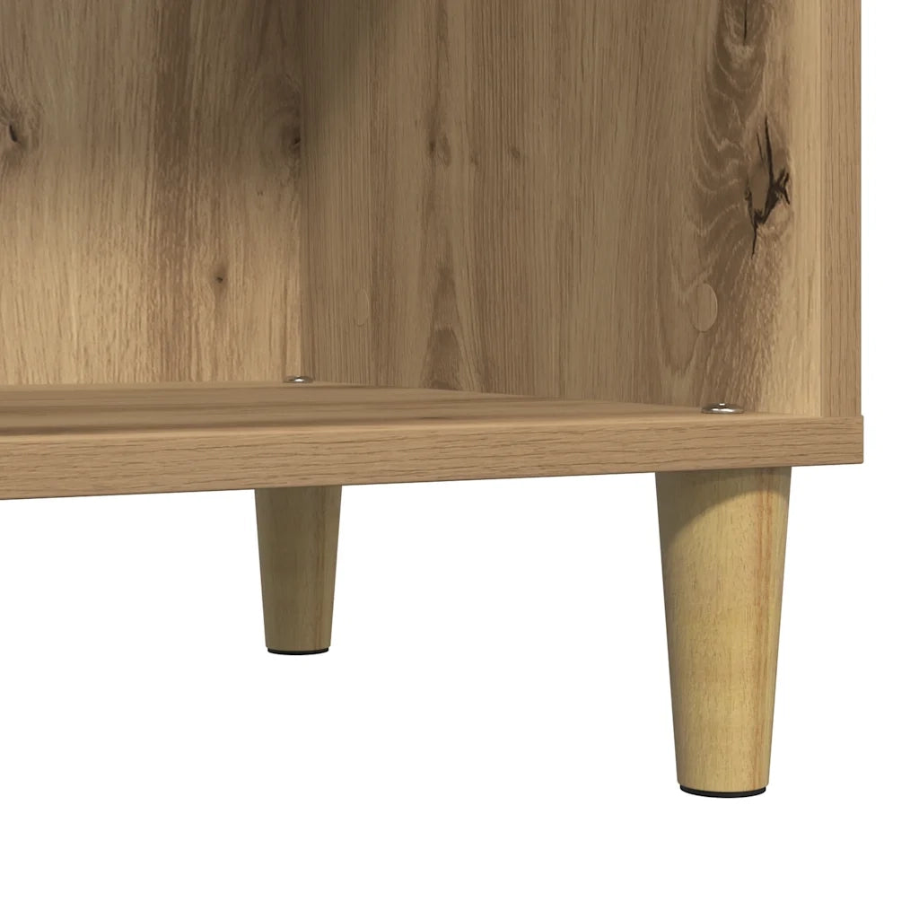 Mobile Porta Dischi Artigianale 84,5x38x89 cm Legno Multistrato