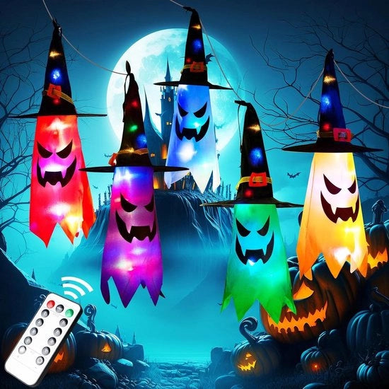 Decorazioni di Halloween - Spiriti luminosi appesi - Decorazioni per esterni - Esterni e interni - Decorazioni per giardino - Regali di Halloween