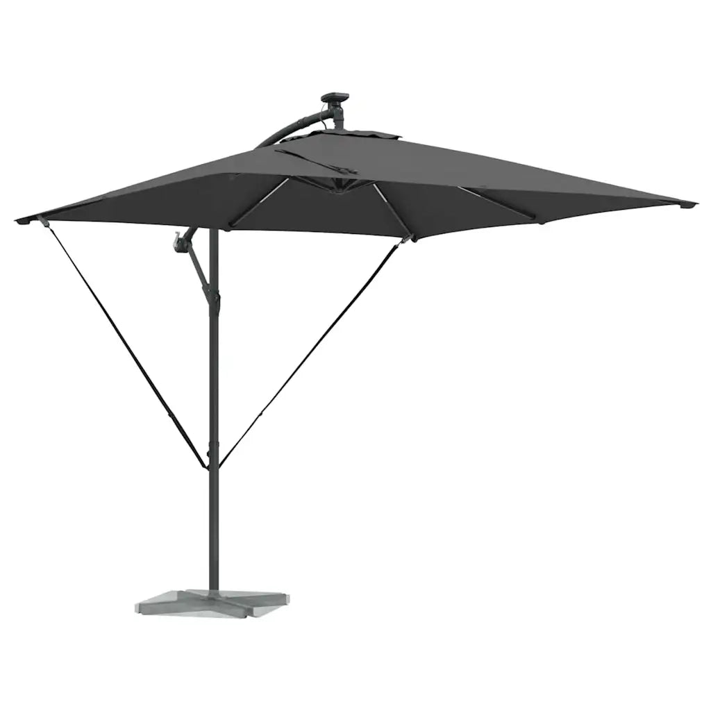 Ombrellone-Ombrello da giardino Antracite 249 x 249 x 250 cm Poliestere e Alluminio