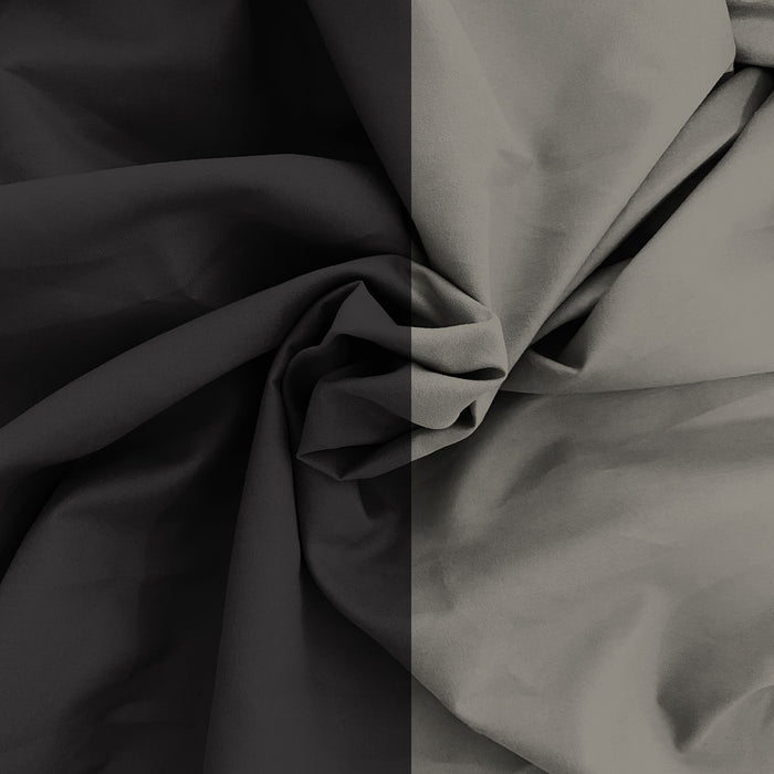 Copripiumino Piazza E Mezza con Sacco e Federe in Tinta Unita Double Face Linea Zoe Cioccolato e Sabbia