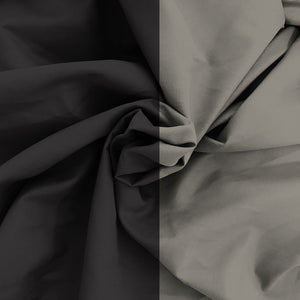 Copripiumino Matrimoniale con Sacco e Federe in Tinta Unita Double Face Linea Zoe Cioccolato e Sabbia