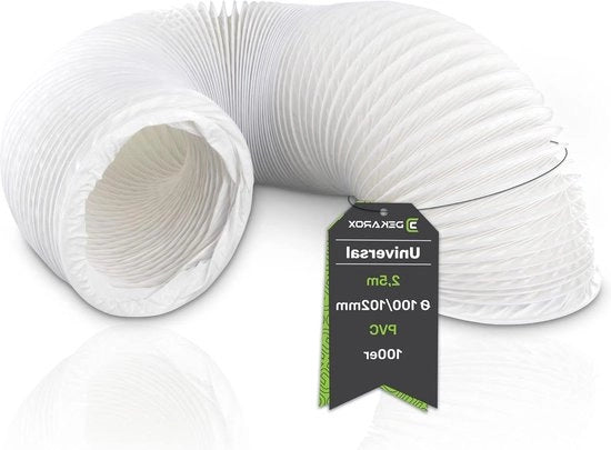 Serpentino di scarico per climatizzatore 25 m - serpentina flessibile in PVC Ø 100/102 mm per climatizzatori e asciugatrice
