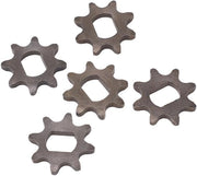 5 pezzi - 420 ingranaggio catena - Scooter elettrico - Duraturo - 8T 420 ingranaggio dentato - Per biciclette mini - Misura interna 17x12mm