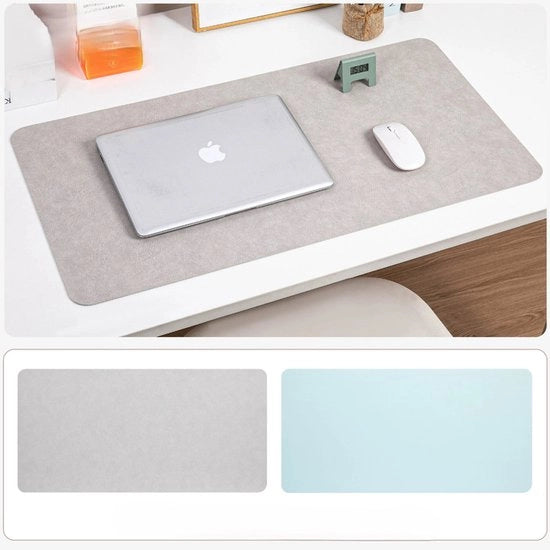 Ottomano multifunzionale per scrivania, panno da tastiera per laptop, protezione contro gli scivoli, schermo per scrivania, protezione antiscivolo per ufficio e casa (100cm*50cm) - Grigio blu