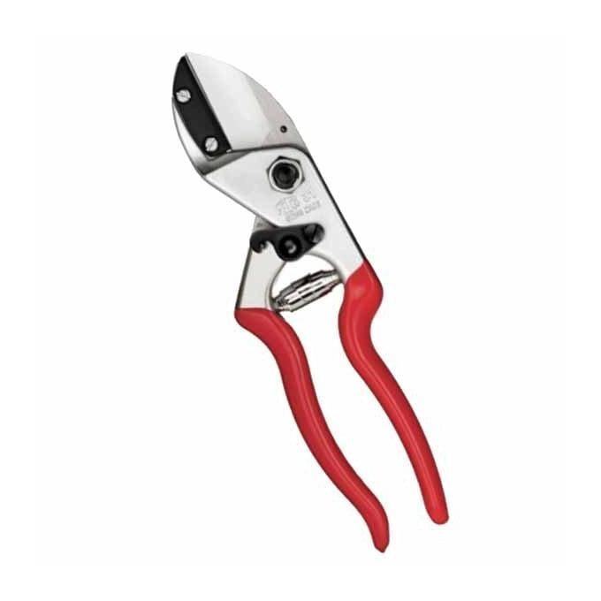 FELCO FELCO 31 Svettatoio Forbici da Potatura a Incudine Lama in Acciaio Temprato e Battente in Ottone 25 mm Diametro Massimo di Taglio colore Nero
