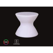 Seggiola Bassa da Bar Stool Light Con Lampada Luce Led RGBW Ricaricabile Telecomando Incluso IP54 40X40X36cm SKU-40231