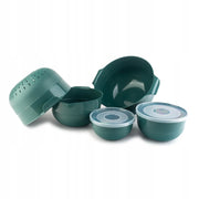 Set di ciotole da cucina KADAX con coperchi + scolapasta (7 pezzi)