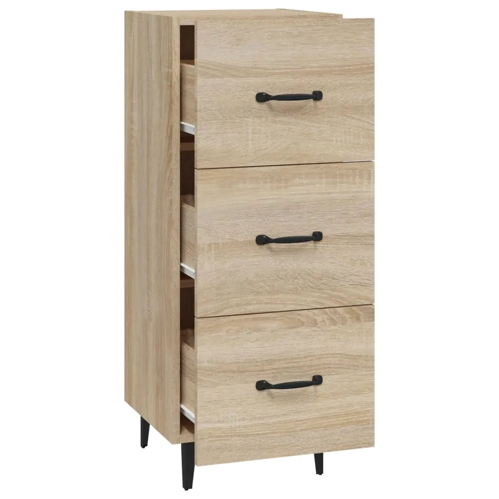 Credenza Rovere Sonoma 34,5x34x90 cm in Legno Multistrato cod mxl 18495