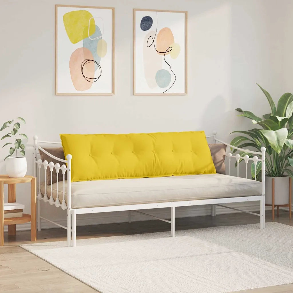 Cuscino per Schiena Giallo Chiaro 160 x 19 x 50 cm Tessuto 42014882