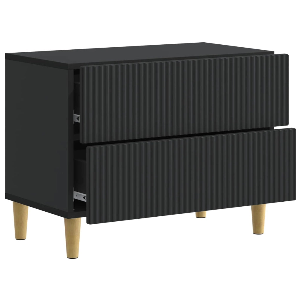 Armadio da Notte Nero 62 x 34,5 x 48 cm Legno ingegnerizzato 894546