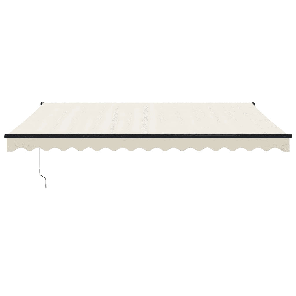 Tenda da Sole Retrattile Crema 4,5x3 m in Tessuto e Alluminio 3154454