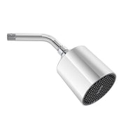 Set doccia cromo con braccio inclinato 25 cm e soffione tondo in abs