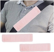 Cuscini di sicurezza per auto 2 pezzi - Copertura cintura di sicurezza - Piumoni con supporto alle spalle - Universale - morbido e confortevole - Cuscini di cintura