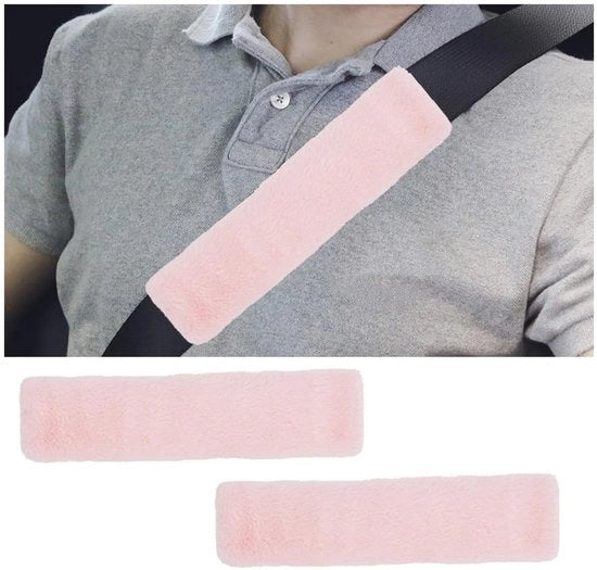 Cuscini di sicurezza per auto 2 pezzi - Copertura cintura di sicurezza - Piumoni con supporto alle spalle - Universale - morbido e confortevole - Cuscini di cintura