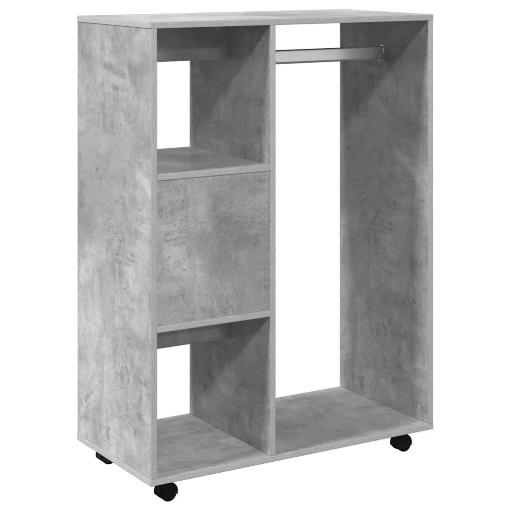 Armadio Grigio Cemento 80x40x110 cm in Legno Multistrato 808517