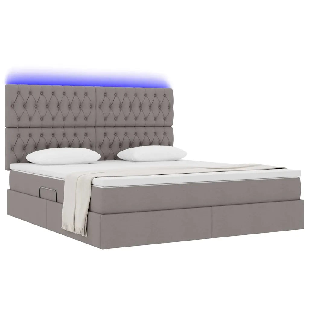 Letto con contenitore e LED Talpa 160 x 200 cm Poliestere
