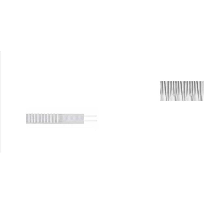 Fettuccia Arricciatenda - Fascia per Tende - Nastro Trasparente Vendita al Metro lineare (FET-027 Altezza 6,5CM)
