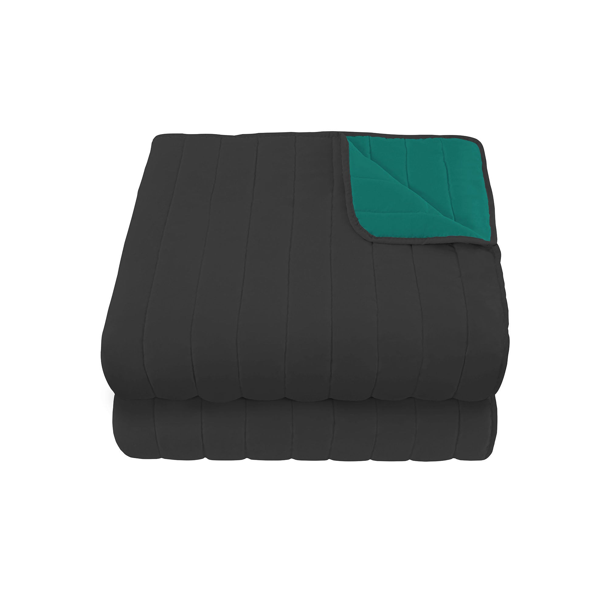 Trapuntino Doubleface Matrimoniale 100gr Acqua/Grigio Scuro