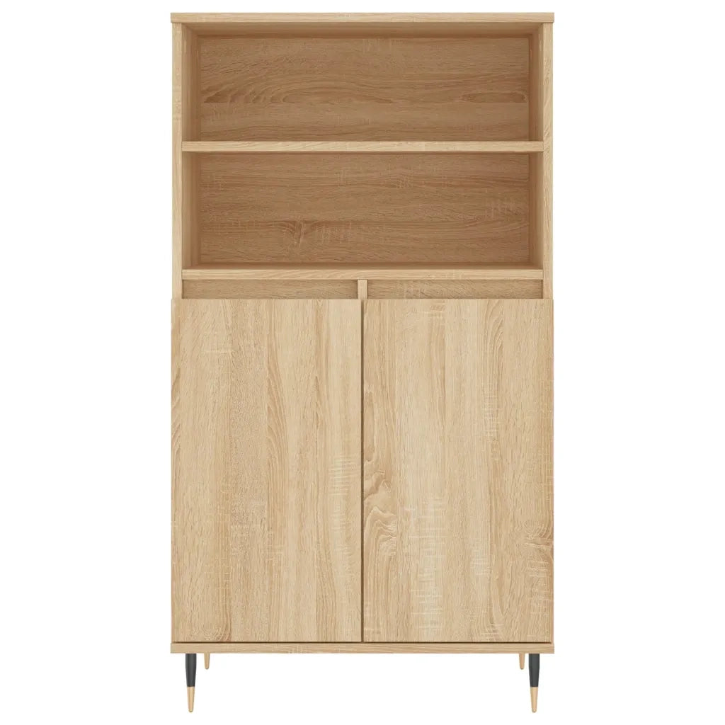 Credenza | Madia | Buffet da pranzo | Armadio da pranzo Rovere Sonoma 60x36x110 cm in Legno Multistrato
