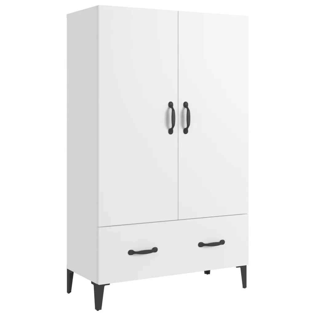 Credenza-Buffet-Armadio da cucina Bianca 70x31x115 cm in Legno Ingegnerizzato 633562