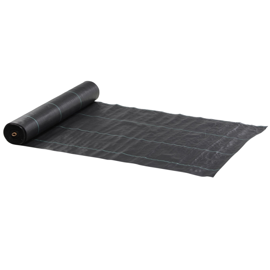 Telo per Pacciamatura 50x2 m Traspirante e Anti-UV in Polipropilene Nero