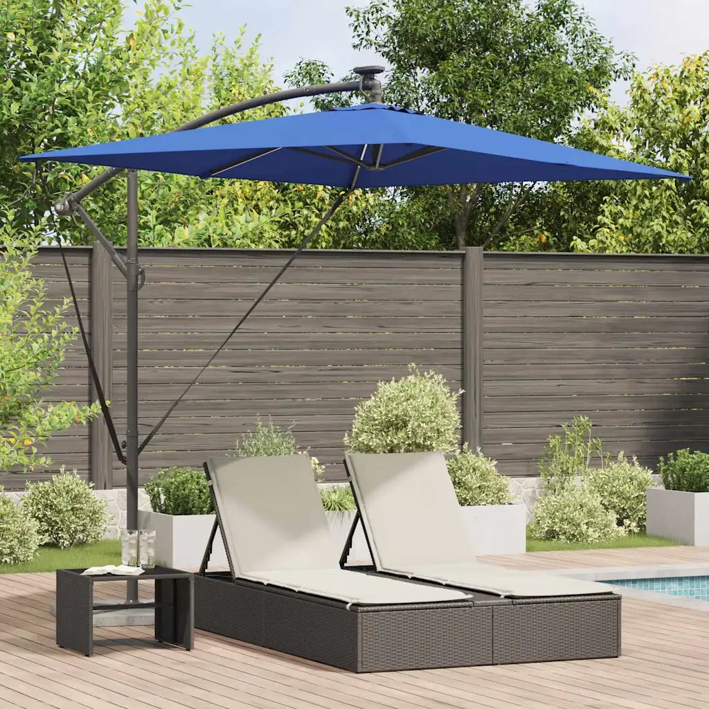 Ombrellone Azzurro 294 x 200 x 270 cm Poliestere e Alluminio 42003396