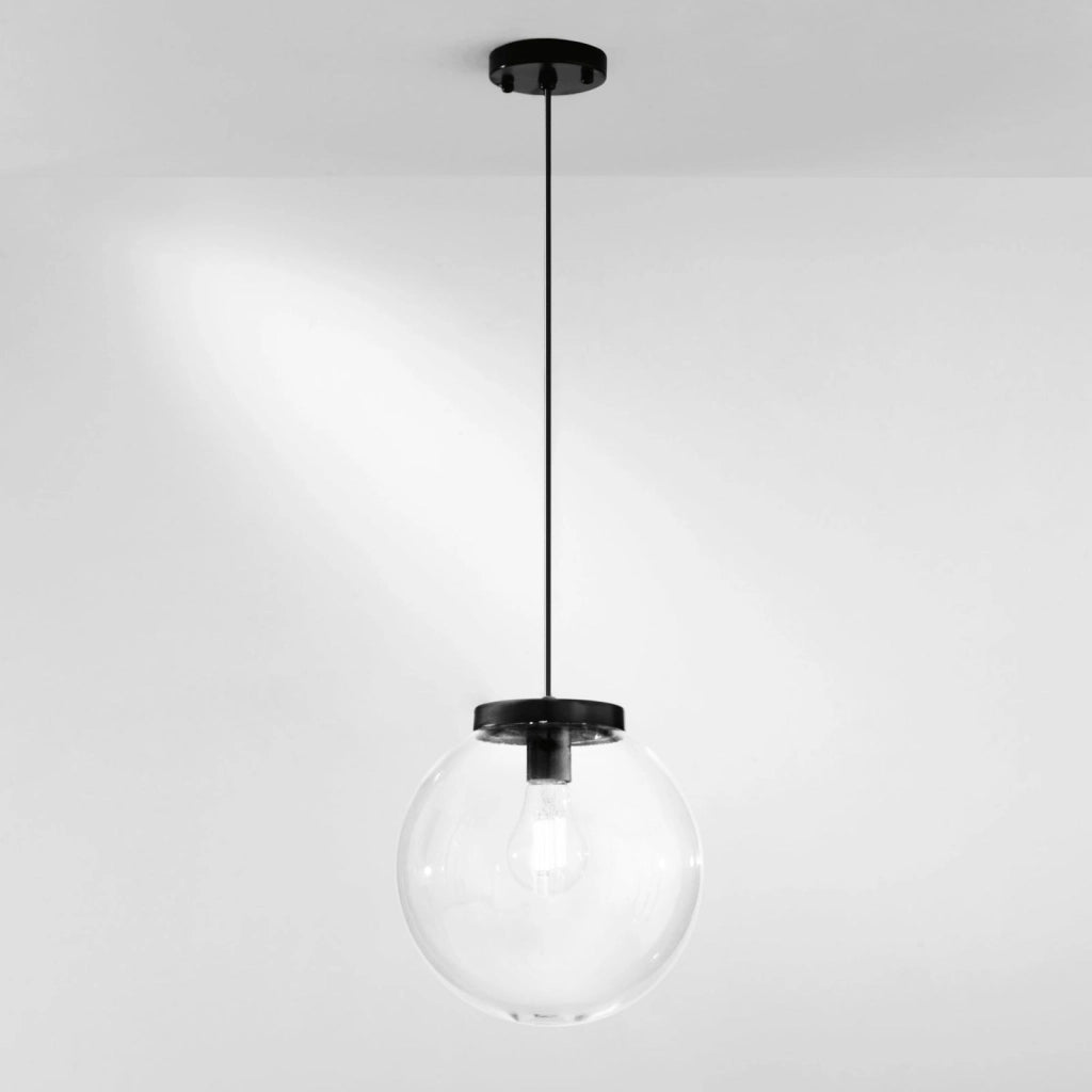 SOSPENSIONE POLLY IN FIBRA DI PLASTICA E PMMA TRASPARENTE 1 LUCE ATTACCO E27 128X25X25 IP44 CM.
