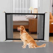 Barriera di sicurezza per cani e animali domestici – Barriera magica per porte senza perforare per scale, corridoi e porte (100 × 78 cm)