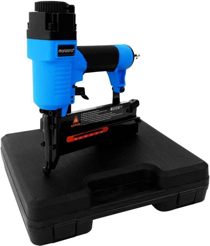 Chiodatrice pneumatrica e spillatrice 2 in 1 ad aria compressa pinzatrice graffettatrice con valigetta e chiodi