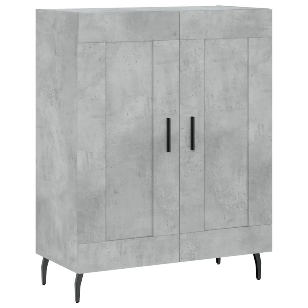 Credenza | Madia | Buffet da pranzo | Armadio da pranzo Grigio Cemento 69,5x34x180 cm in Legno Multistrato